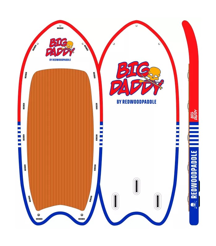 Tabla Stand Up Paddle Surf  Hinchable Big Daddy 16′ Redwoodpaddle XXL