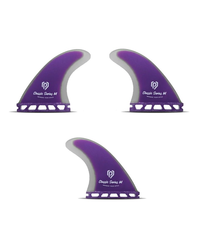 Quilla Surf - Thruster Set Purple M 4.72''