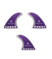 Quilla Surf - Thruster Set Purple M 4.72''