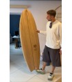 Tabla de surf en madera natural Peppermint Surfboards Half Moon 5'11 Timber