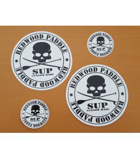 Stickers Pack Medium - Tabla Stand Up Paddle Surf Redwoodpaddle calavera skull