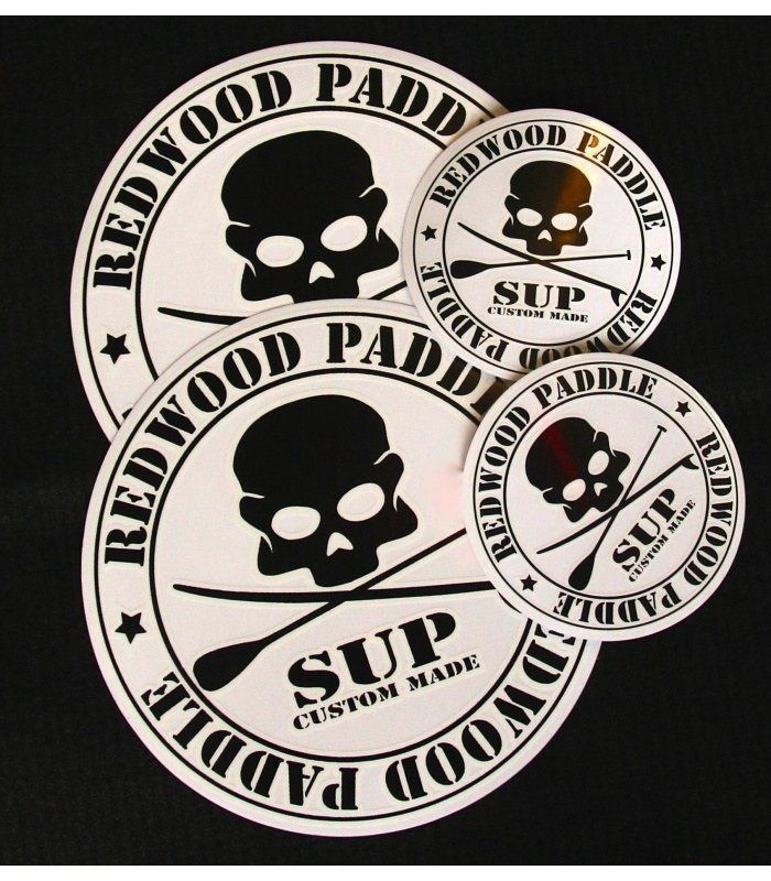 Stickers Pack Medium - Tabla Stand Up Paddle Surf Redwoodpaddle calavera skull