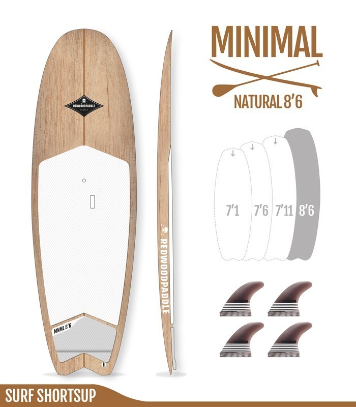 Minimal Natural Wood 8'6